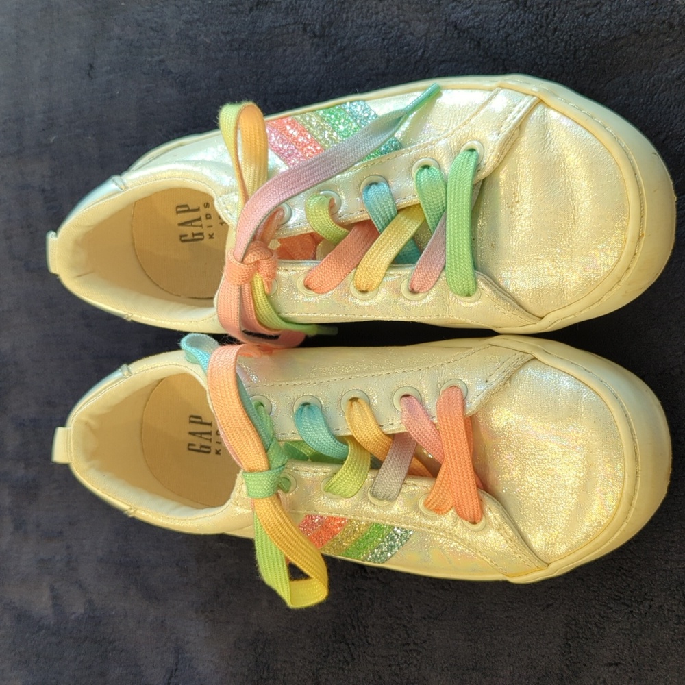 GAP Girls Sneakers, Rainbow, Size 13